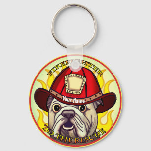 Nyckelkedjor för Bulldog Firefighter Nyckelring