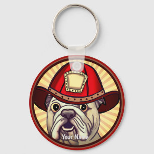 Nyckelkedjor för Bulldog Firefighter Nyckelring