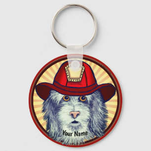 Nyckelkedjor för Sheepdog Firefighter Nyckelring