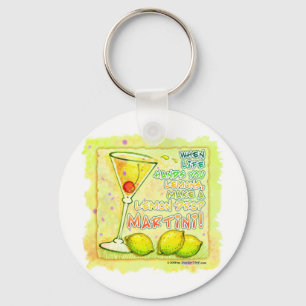 Nyckelkedjor - Lemon Drop Martini Nyckelring