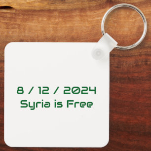 Nyckelkedjor - syria karta - Syrian Independen fla Nyckelring