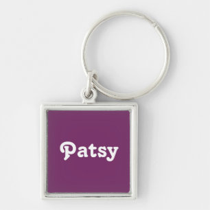 Nyckelknippe Patsy Fyrkantig Silverfärgad Nyckelring