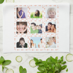 Nyckeln för bästa Mor-fotofamiljesamling Kökshandduk