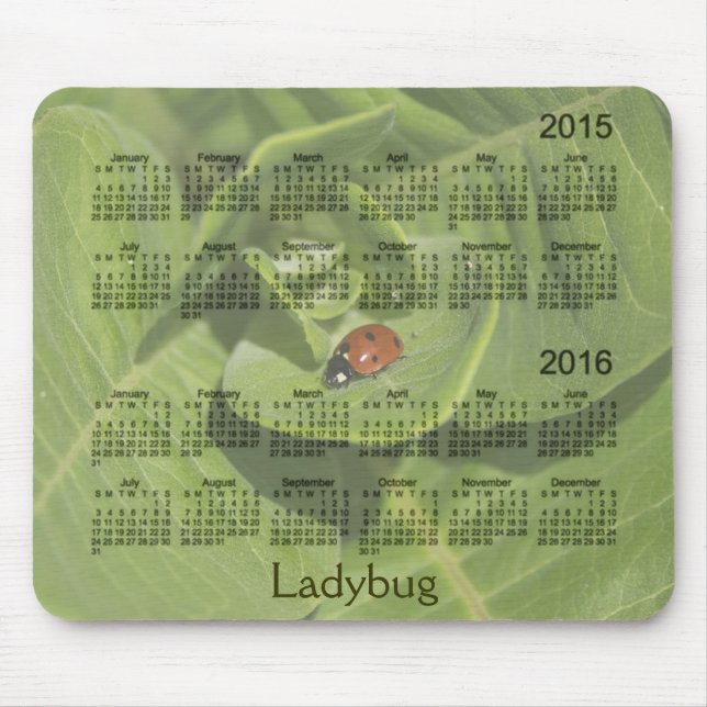 Nyckelpiga 2 år 2015-2016 kalender Mousepad Musmatta (Framsidan)