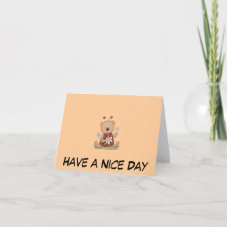 Nyckelpiga Bear Greeting Card Kort