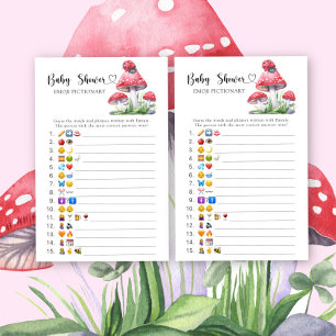 Nyckelpiga - emoji pictionary baby shower spel