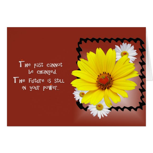 Nyckelpiga Hälsningskort (Framsidan Horizontal)