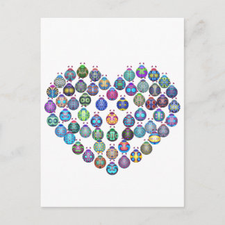 Nyckelpiga Heart Vykort