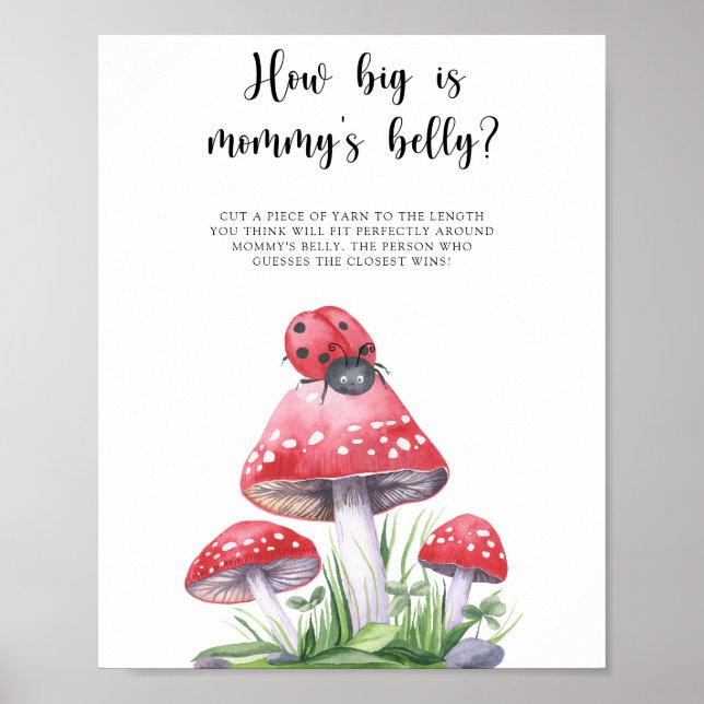 Nyckelpiga - hur stor är mammans mage spel poster (Framsidan)