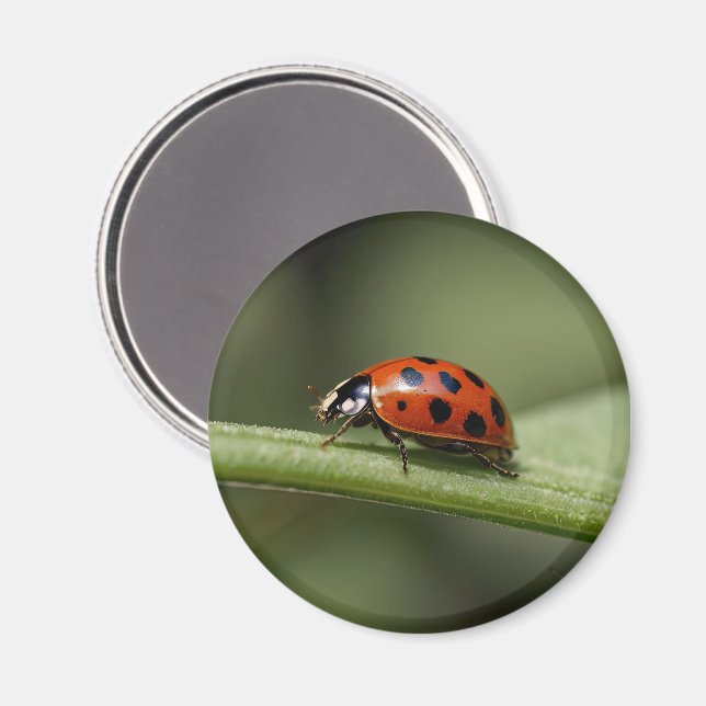 Nyckelpiga Insekt Magnet (Front/Back)