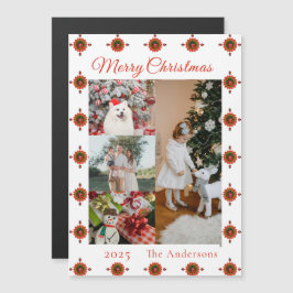 Nyckelpiga jul fotokollage Magnetisk kortlek