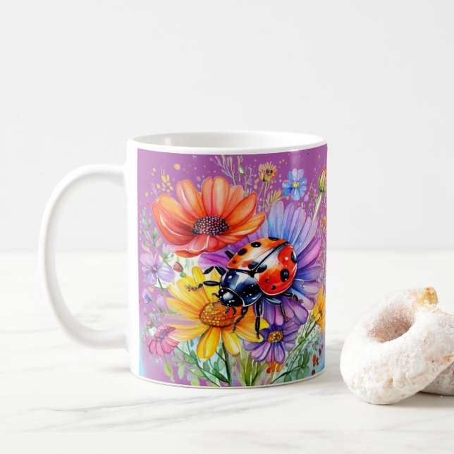 Nyckelpiga Kaffemugg (Med munk)