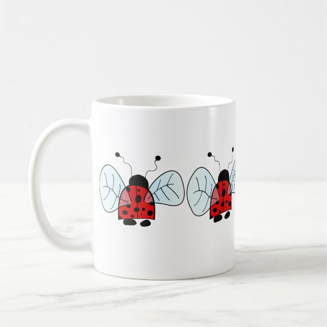 Nyckelpiga  kaffemugg (Vänster)