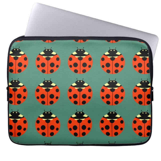 nyckelpiga laptop sleeve (Framsidan)