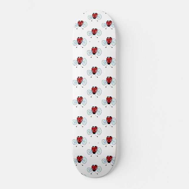 Nyckelpiga   mini skateboard bräda 18,5 cm (Framsida)