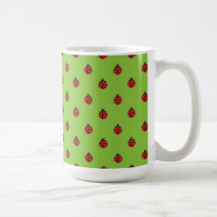 Nyckelpiga mönster kaffemugg