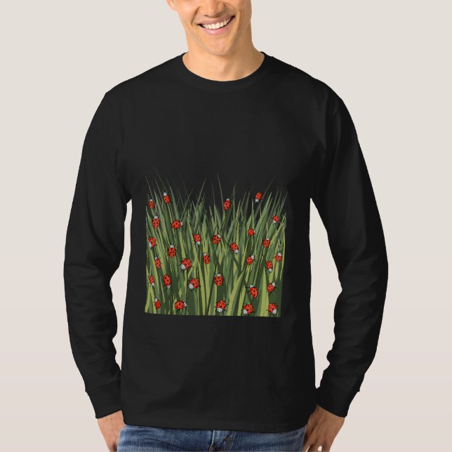 Nyckelpiga mönster t shirt (Framsida)