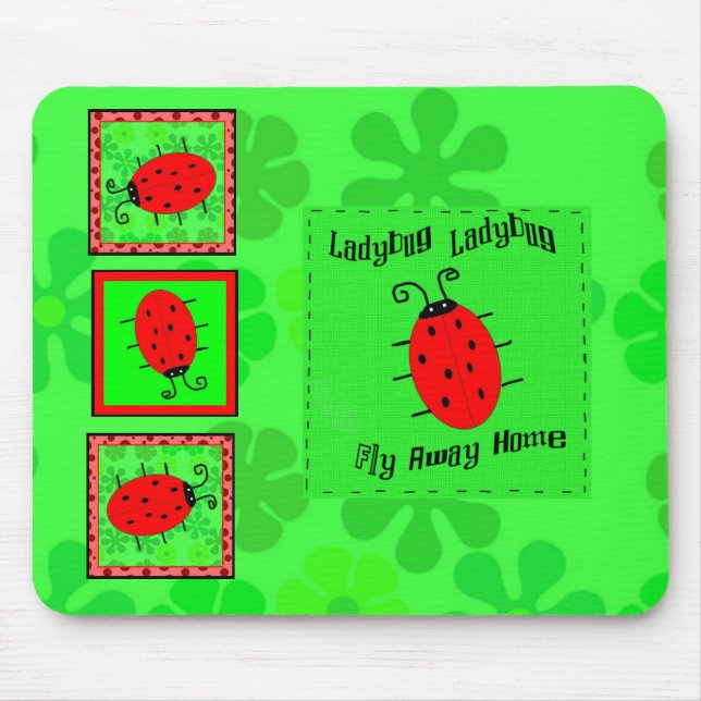 Nyckelpiga Mousepad Musmatta (Framsidan)