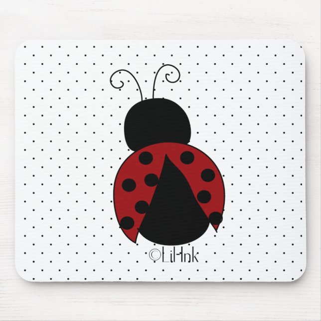 Nyckelpiga Mousepad Musmatta (Framsidan)