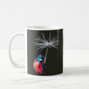 Nyckelpiga- och dandelionfrö kaffemugg