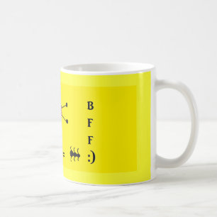 nyckelpiga och myra kaffemugg