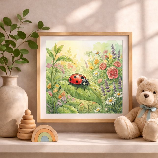 Nyckelpiga Små Insekter Barnkammare Poster (Skapare uppladdad)