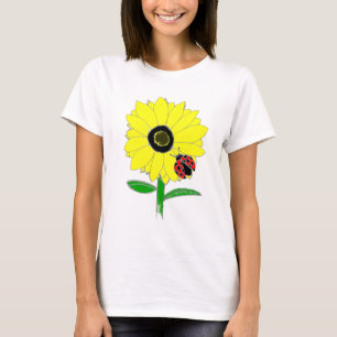 Nyckelpiga & solros t shirt