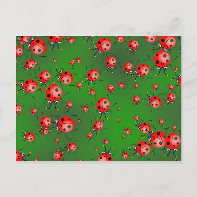 Nyckelpiga Tapet Vykort (Framsida)