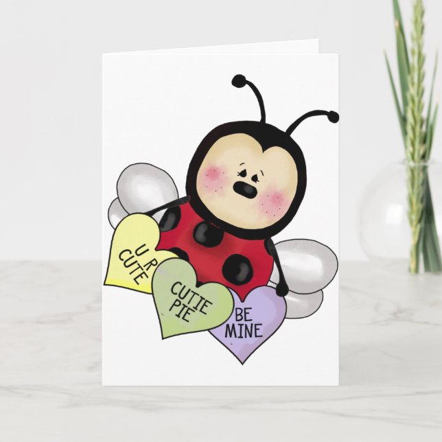 Nyckelpiga Valentine Helgkort (Framsida)