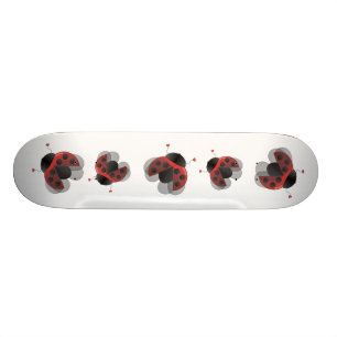 Nyckelpigafluga Old School Skateboard Bräda 18 Cm
