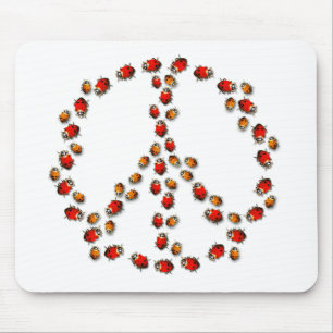 Nyckelpigafredstecken Mousepad Musmatta