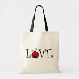 Nyckelpigakärlektotebag Tygkasse