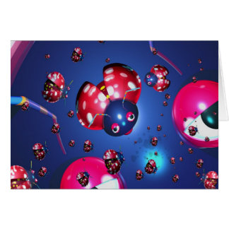 Nyckelpigakort Hälsningskort