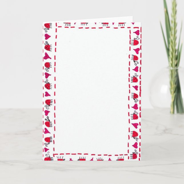 nyckelpigakort kort (Framsida)