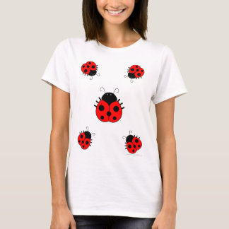Nyckelpigakvinna T-tröja T Shirt