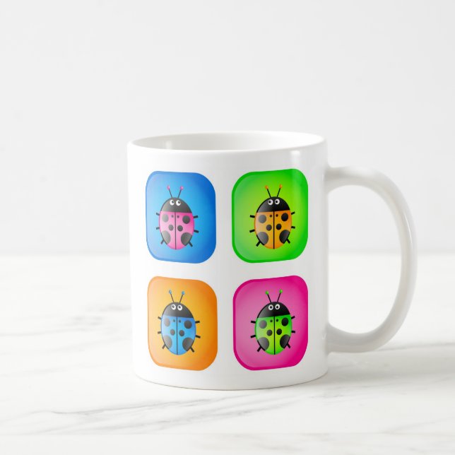Nyckelpigasymboler Kaffemugg (Höger)