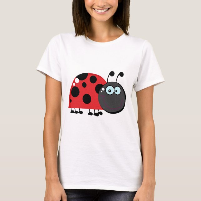 Nyckelpigatecknade figurer tee shirt (Framsida)