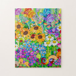 Nyckelpigaträdgårdpussel Pussel