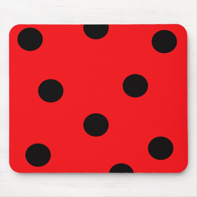 Nyckelpigatryck Mousepad Musmatta (Framsidan)