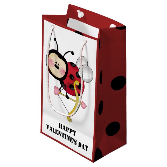 Nyckelpigavalentin hänger lös små gåva (Framsidan Vinklad)