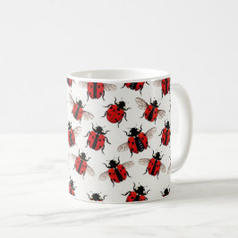 Nyckelpiggmönster Kaffemugg