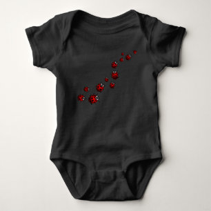 Nyckelpigor barns overall Söt nyckelpiga baby ett T Shirt