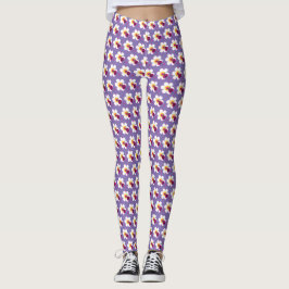 Nyckelpigor hjärtan och blommor anpassade färg leg leggings