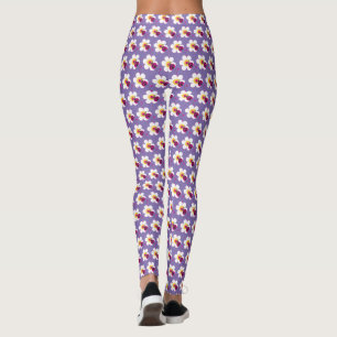 Nyckelpigor hjärtan och blommor anpassade färg leg leggings
