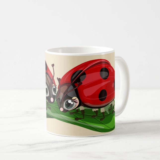 Nyckelpigor  kaffemugg (Framsida höger)