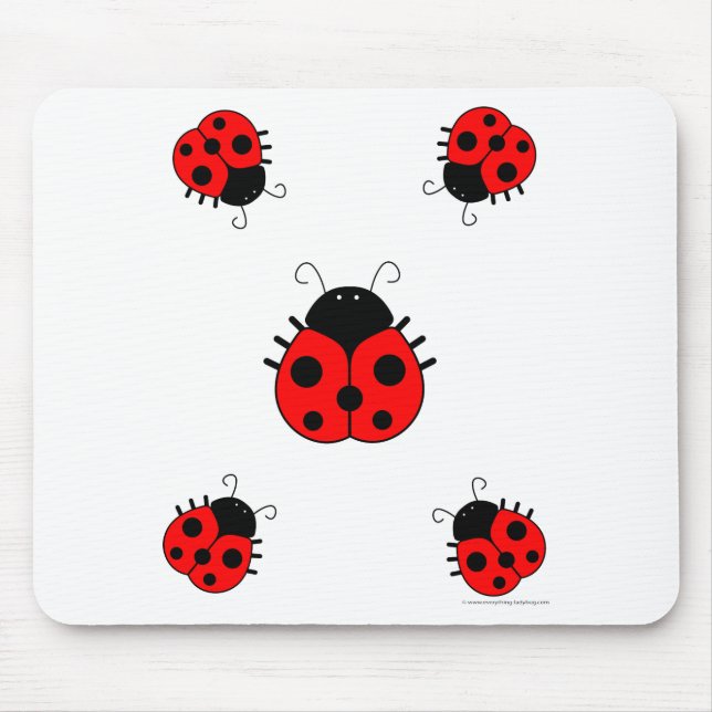 Nyckelpigor Mousepad Musmatta (Framsidan)