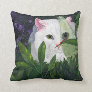 Nyckelpigor och katt kudde