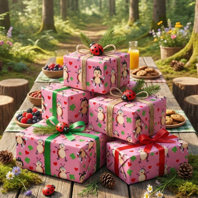 Nyckelpigor Presentpapper (Skapare uppladdad)