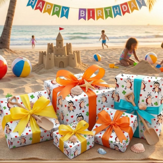 Nyckelpigor Presentpapper (Skapare uppladdad)