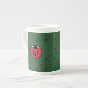 Nyckelpigor prickar specialmugg benporslin mugg